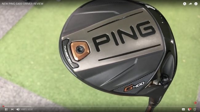 PING G400 Driver test video