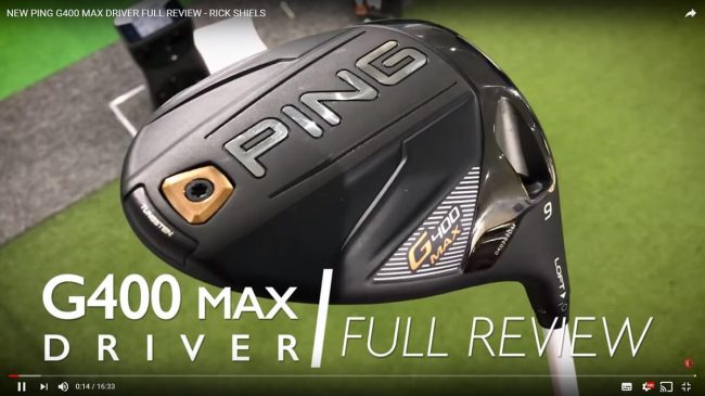 PING G400 MAX Driver test video